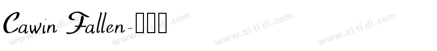 Cawin Fallen字体转换